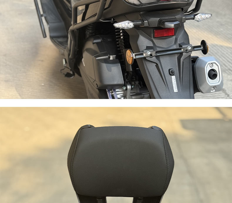 Suitable for Haojue UFR150 modified backrest embedded integrated aluminum alloy armrest non-destructive installation lumbar modification