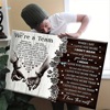 1pc Wooden Framed Personalized Couple Canvas We're A Team|ms