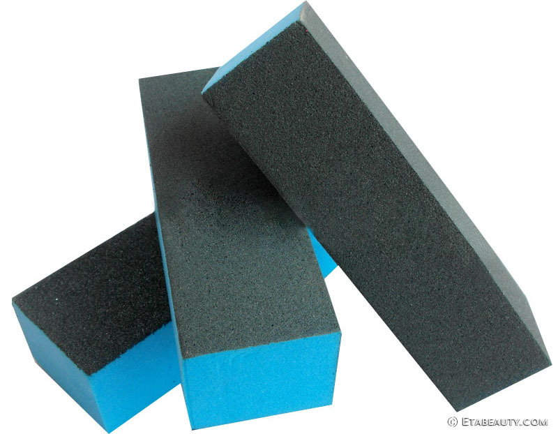 进口砂海绵条美甲搓条小薄砂美甲工具磨砂条美甲挫条