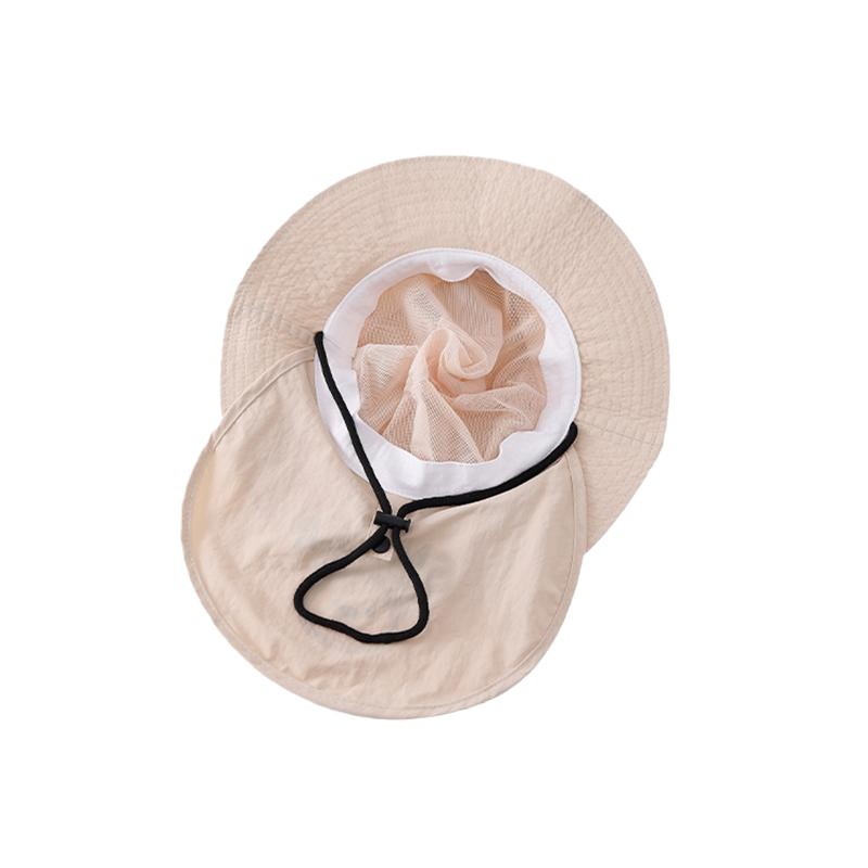 2-5 Sombrero infantil primavera y otoño delgado sombrero de pescador de verano secado rápido cinturón de sombrero de protección contra el sol chale sombrero de bebé