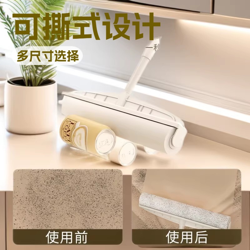 Papel de pelo pegajoso 100 papel de pelo pegajoso desgarrado para reemplazar el rodillo de papel cepillo para reemplazar el núcleo de pelo pegajoso artefacto desgarrado tipo papel de polvo pegajoso