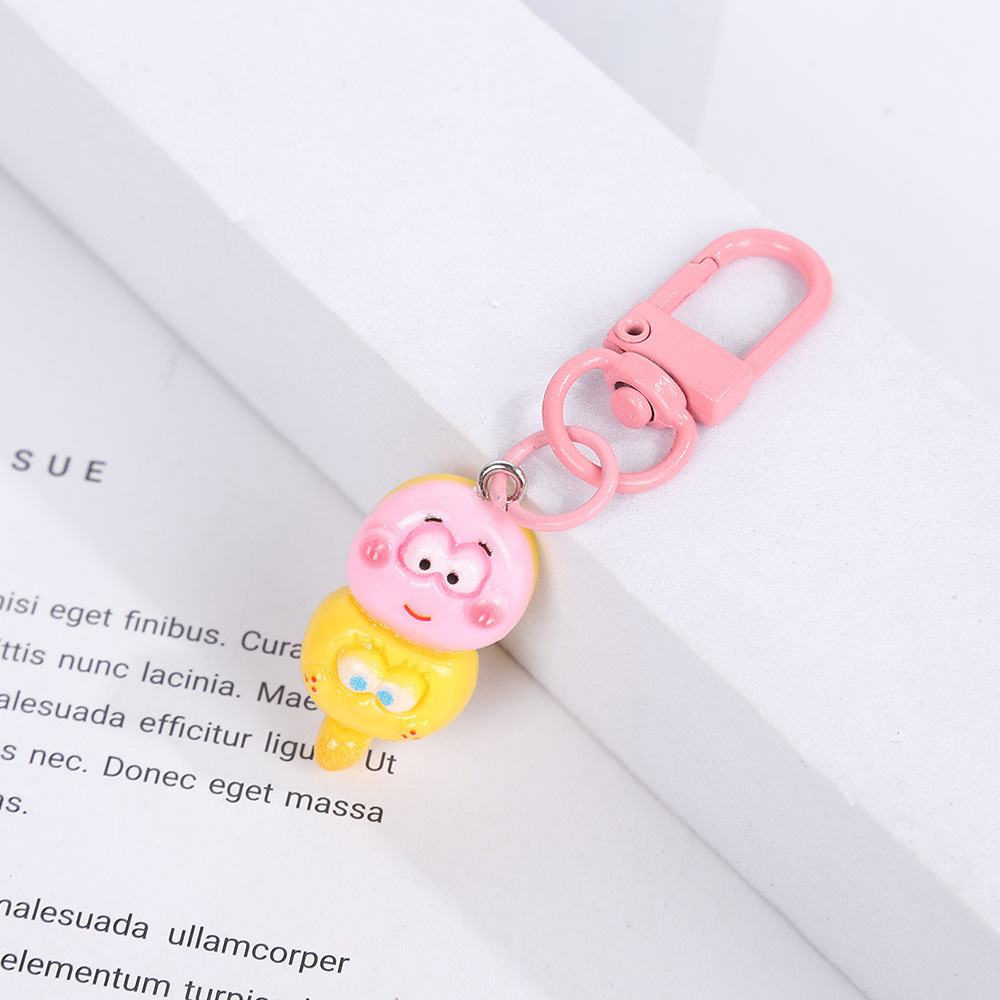 Caricatura encantadora SpongeBob pie estrella de resina llave auriculares colgantes bolsos accesorios amigos regalos