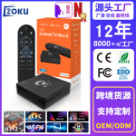 跨境网络机顶盒H313Q1安卓智能视频播放器WiFi6蓝牙语音遥控电视