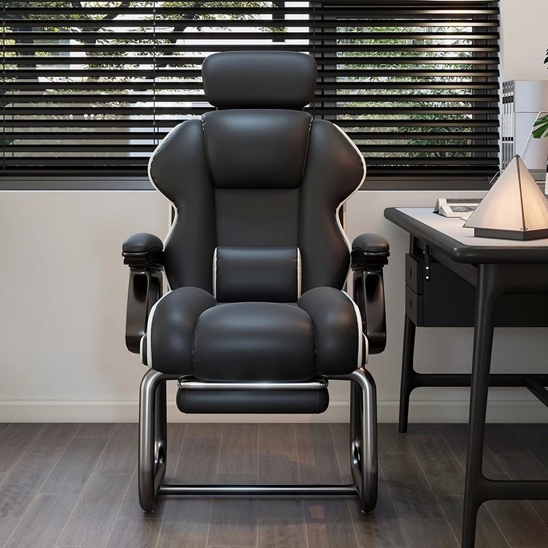 Silla de computadora arcada de oficina para almuerzo doméstico confortable asiento de sofá para estudiantes universitarios con pies fijos