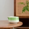 Gradient green and white with mouth
