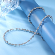 s925纯银轻奢时尚女性珍珠项链女单层珍珠裸链高级感小众叠戴手饰