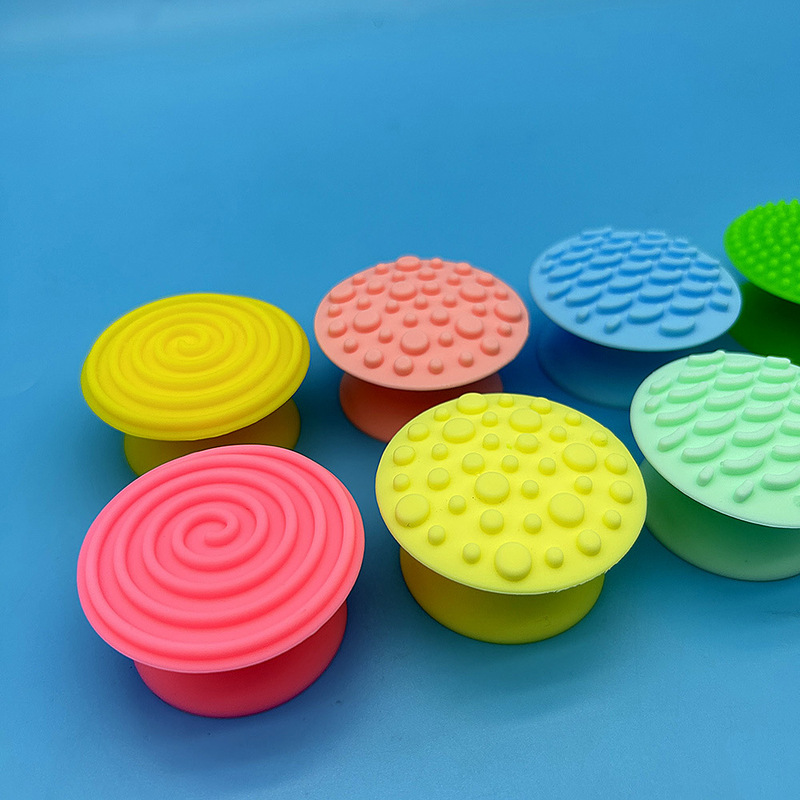 跨境新品Sensory Stone Toy硅胶感官石解压玩具吸盘手机支架批发|undefined