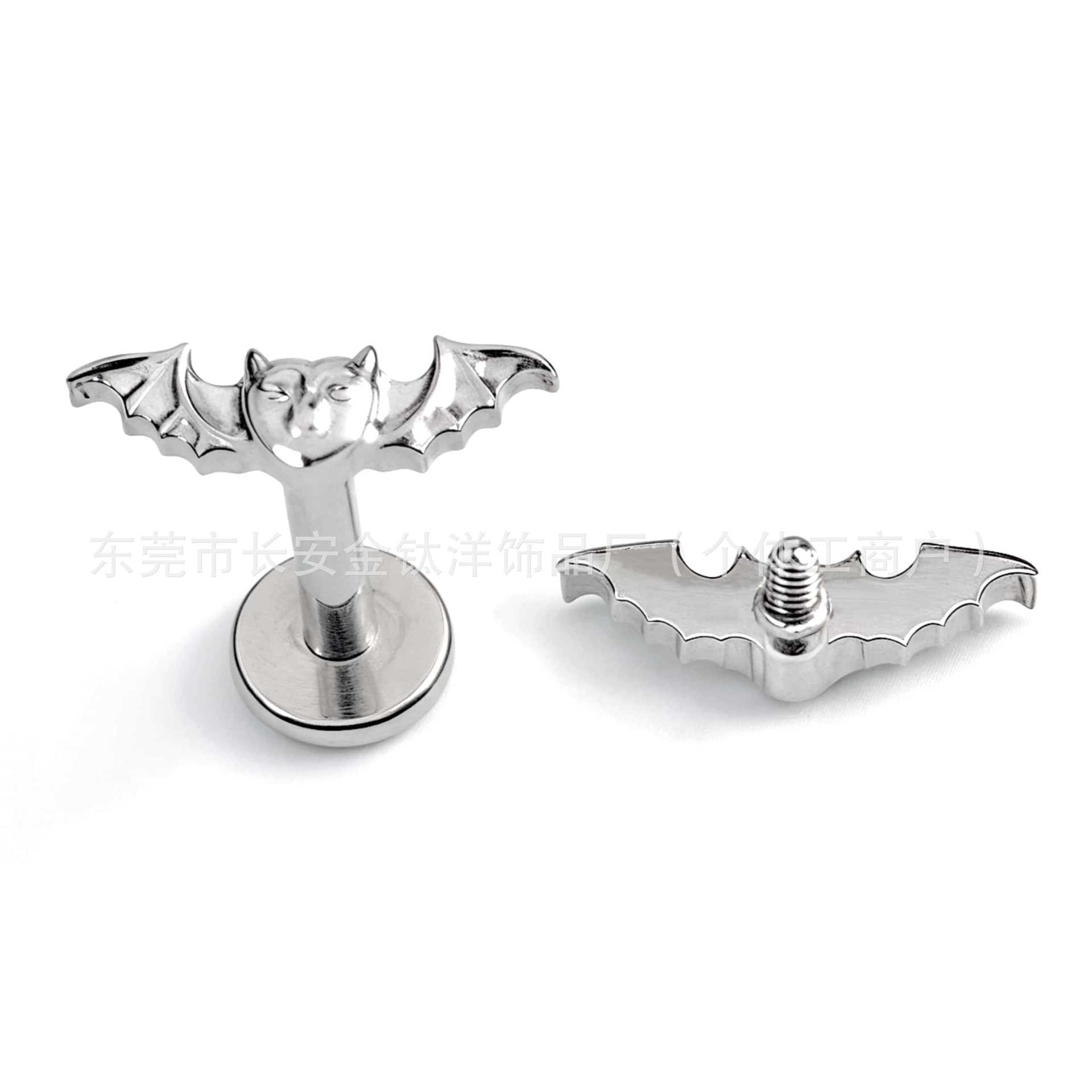 Labret piercing jewelry detail image