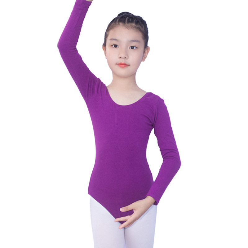 Falda de ballet Ropa de graduación de baile chino Ropa de práctica de Otoño de manga larga para niñas Mono Ropa de baile para niños Niñas