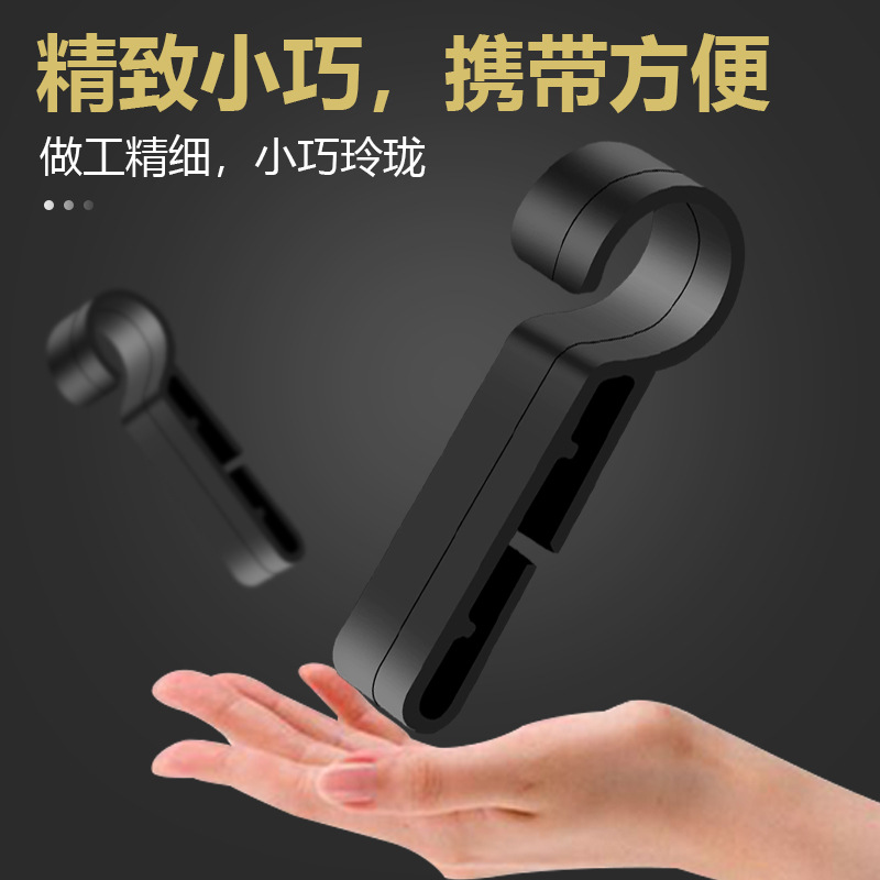 In stock helmet headlamp buckle fixed anti-slip buckle plastic hook buckle headlamp with hook factory wholesale