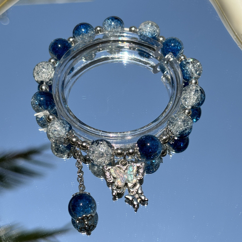 S012-옥깨진나비팔찌 [감색]#SZ270