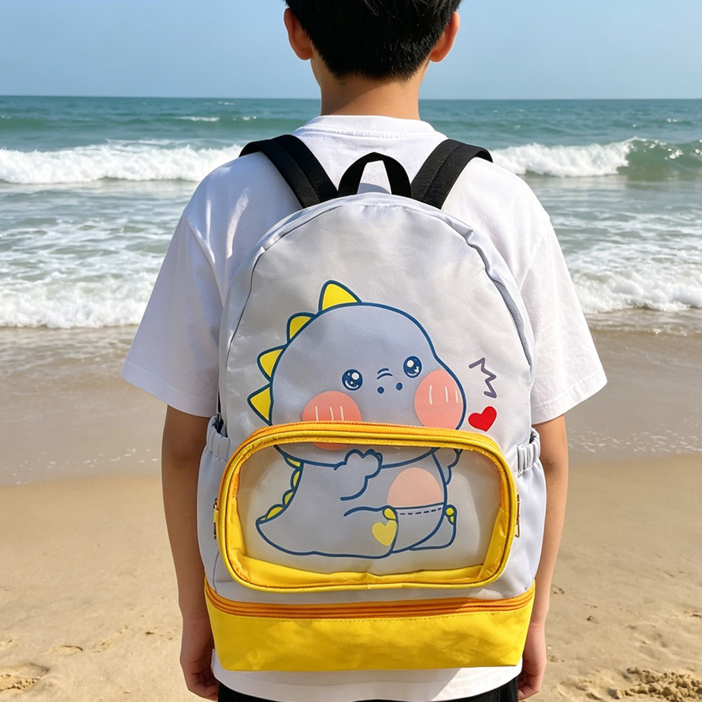 Seco y húmedo separación de niños mochila lindas mochila deportiva para niños y niñas mochila de viaje portátil impermeable para playa