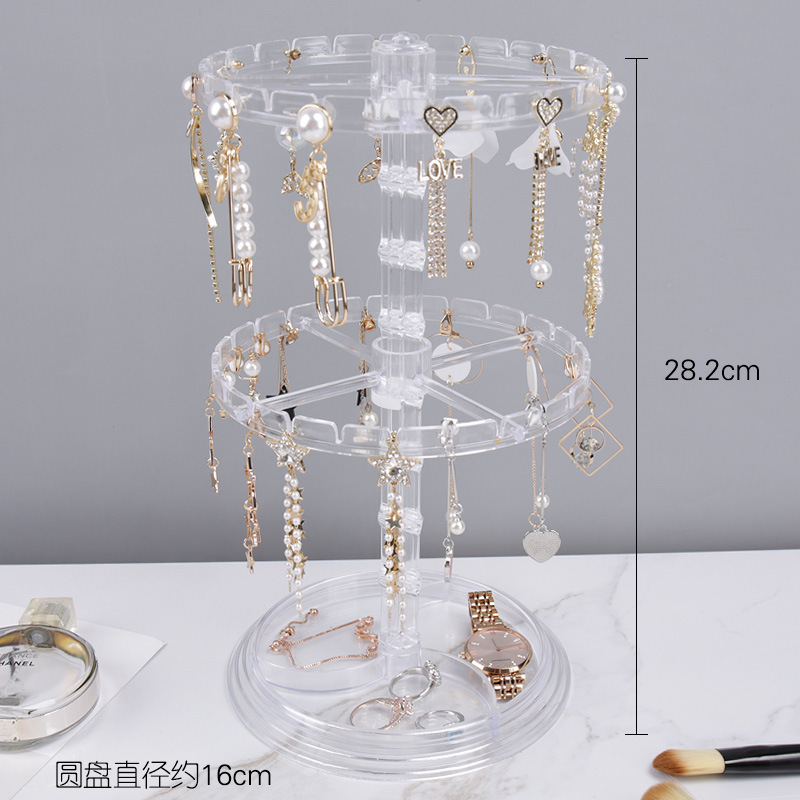 2-layer detachable plastic earring stand