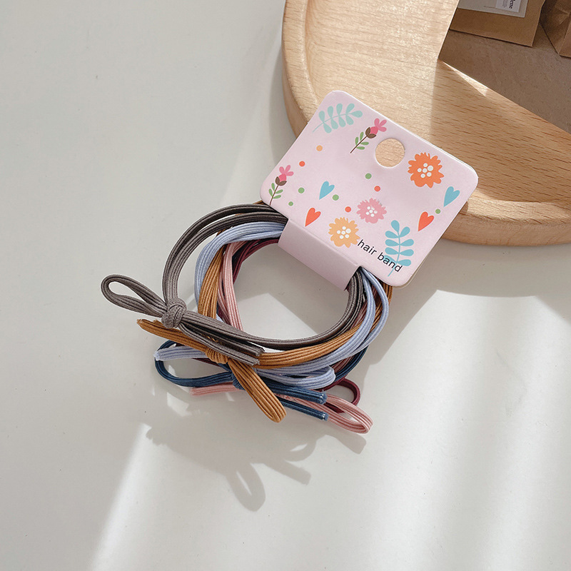 Cuerda de pelo ins estilo chica banda de pelo cuerda de pelo básico durable estilo coreano Internet celebridad temperamento simple banda de goma corbata accesorios para el cabello