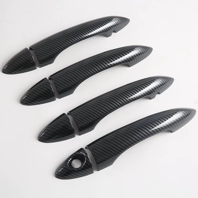 Other Automotive Exterior Supplies Door Handle Exterior Car - carbon-fiber-pattern-single-hole