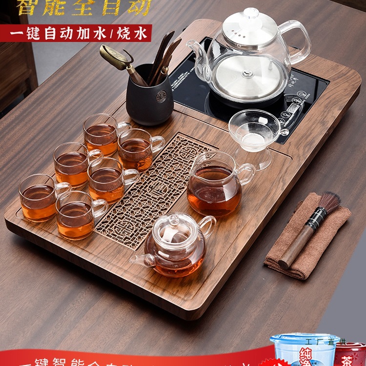 茶具套装全自动一体家用小茶台一整套小型茶盘烧水壶简约现代