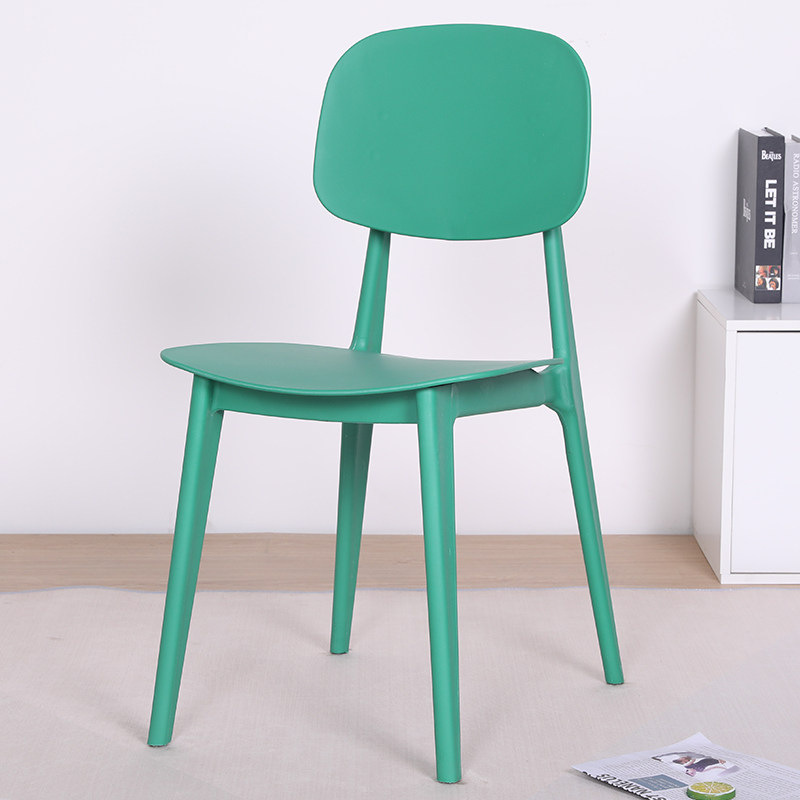 Fabricante directo de sillas de comedor nórdicas de moda ocio creativo respaldo de plástico casero silla de macarón de balcón individual