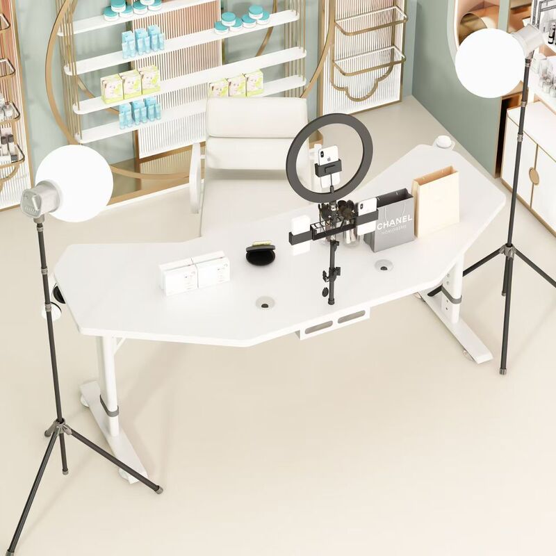 Computer Desk, Streamer Desk, Adjustable Height, Movable Computer Desk, Gaming Desk, Office Desk, Display Stand, Rotating Workstation Computer Desk, Streamer Desk, Adjustable Height, Movable Computer Desk, Gaming Desk, Office Desk, Display Stand, Rotating Workstation