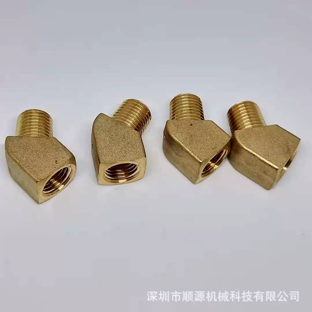 В наличии поставка Стандартные внутренние и внешние зубья США 45 градусов колено NPT медь 45 градусов медное колено 1/8 1/4 3/8 1/2