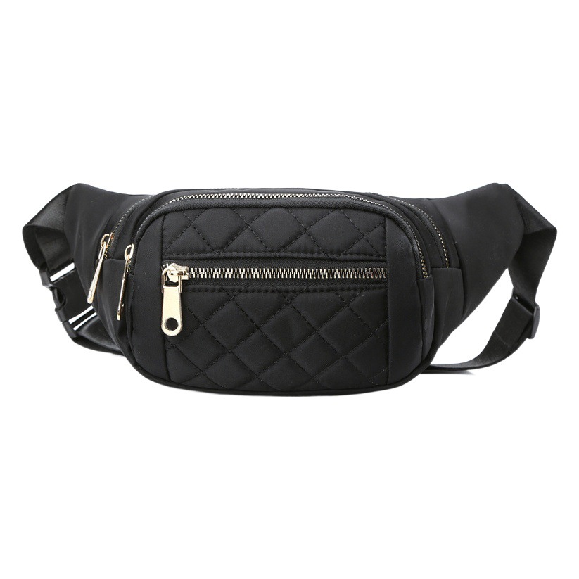 Riñonera de estilo coreano para hombre, multifuncional, de gran capacidad, para teléfono móvil, con hilo bordado, riñonera de alta gama, bandolera de pecho, versátil para mujer