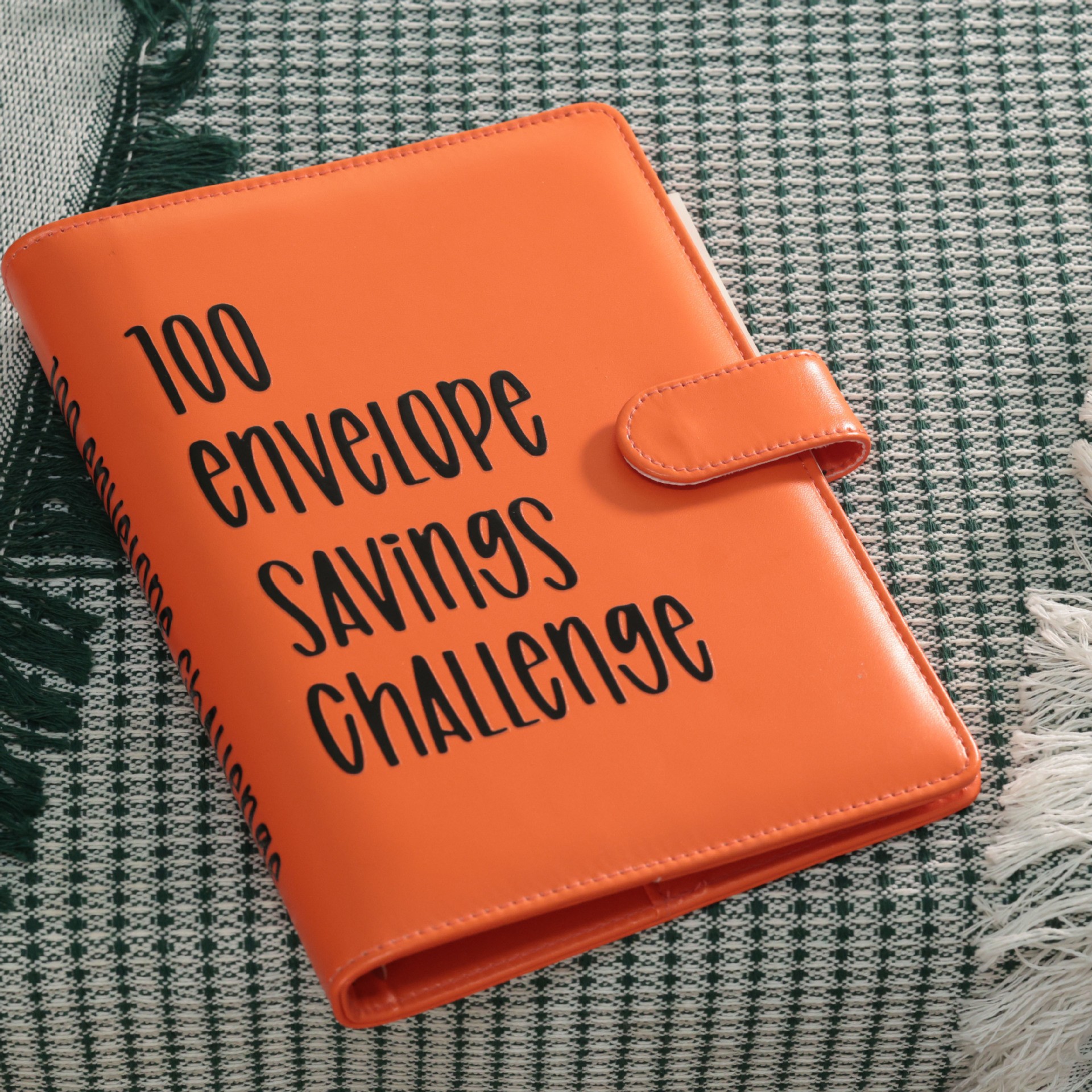 100 sobre desafío Binder100 sobres guardar desafío A5 cubierta de la carpeta