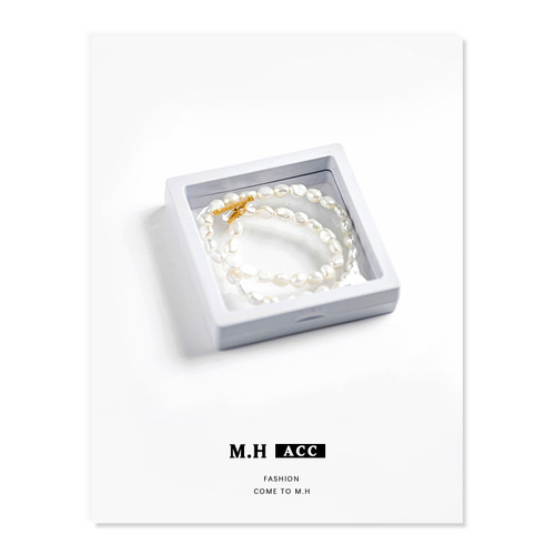 Jewelry storage box PE transparent film necklace bracelet ring earring dustproof accessories Instagram portable one-piece drop shipping