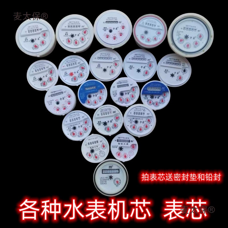 水表芯家用表内芯子水表机芯数字指针平式立式卡智能表国麦太保