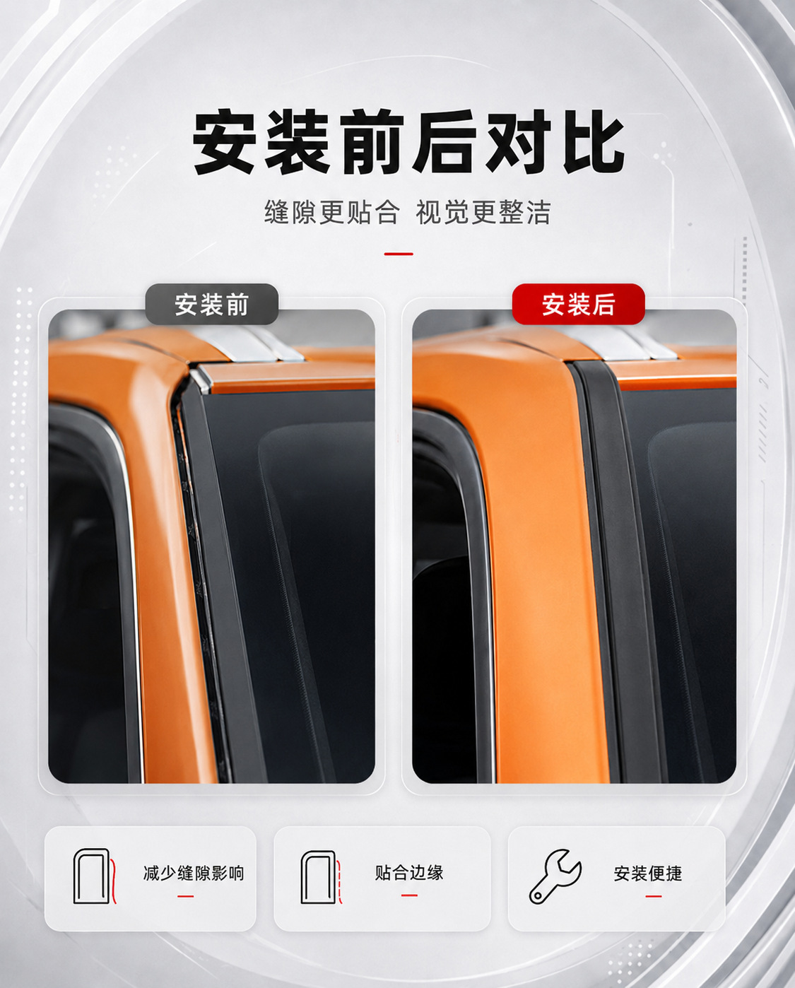 T-Shaped Car Sealing Strip Soundproof Strip for Front Windshield, Sunroof, Car Windows, Rear Tailgate, Car Roof, Waterproof and Dustproof