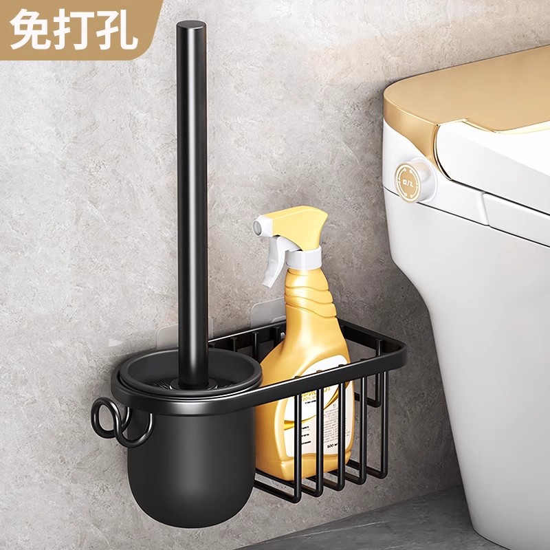 Toilet Brush suit Long Handle Toilet Cleaning Squatting Pit No Dead Angle Soft Hair Household Wall-Mounted Squatting Toilet Brush