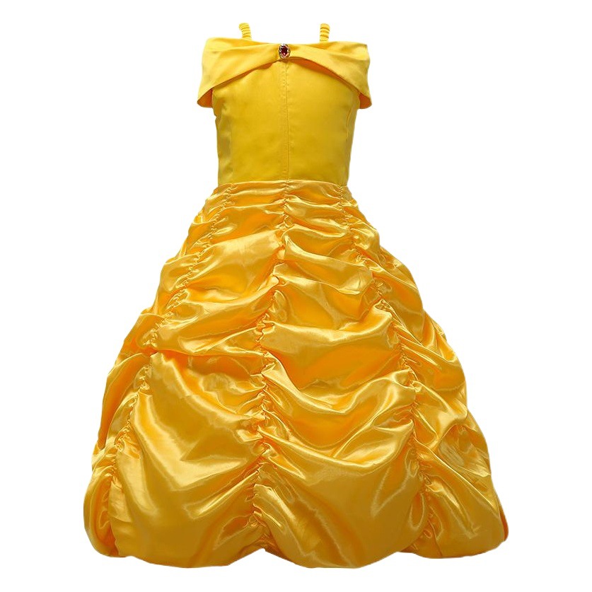 Comercio exterior nueva Europa y América niñas cos rendimiento ropa belleza y bestia Bell princesa vestido Cosplay