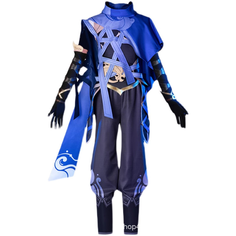 王者荣耀澜cos刺客鲨之猎刃假发鞋子道具澜朋友cosplay服装全套男|undefined