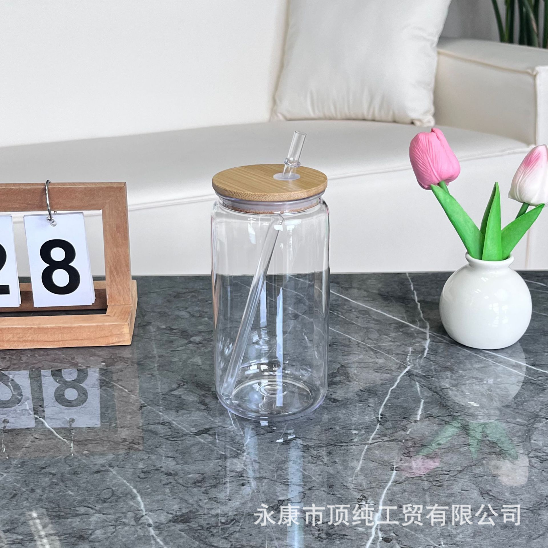 2024 estilo explosivo 16oz taza de paja de plástico protección del medio ambiente jelly acrílico color mason taza de plástico al por mayor