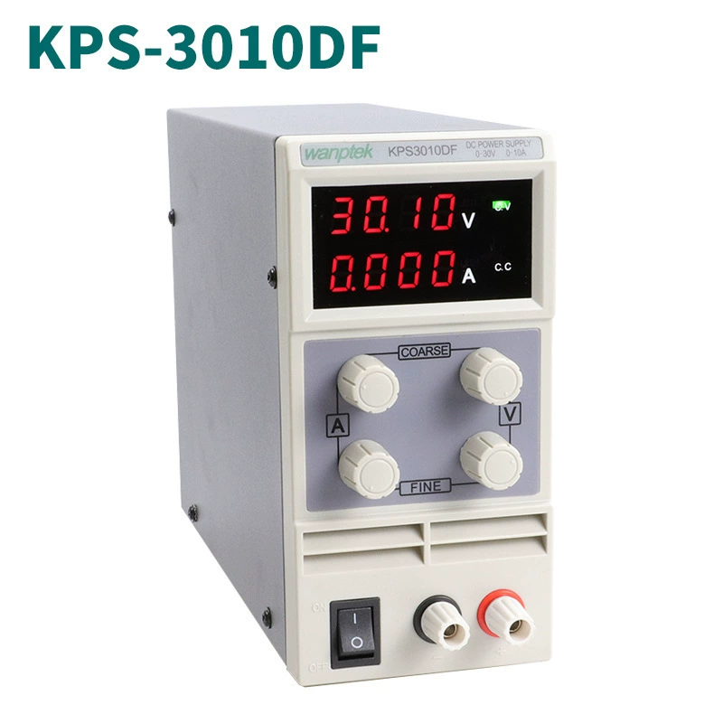 KPS-3010DF постоянного тока стабилизируемый источник питания лабораторный импульсный источник питания 0-30V 0-10A 110V220V Регулируемый