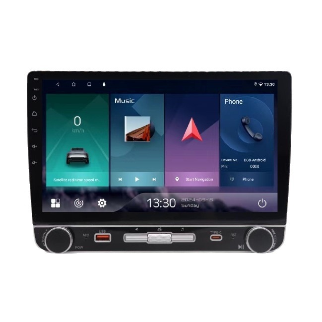 跨境专供新款车载导航10.1安卓大屏导航DVD导航仪mp5蓝牙一体机