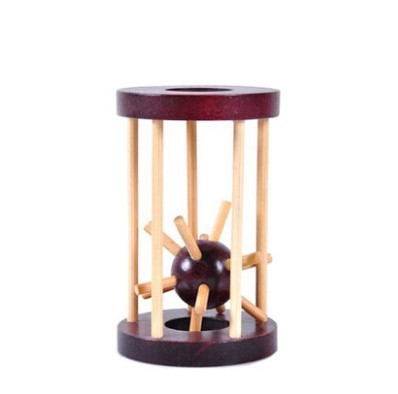 Cerradura de Kongming de juguete de madera para niños Cerradura de Kongming Cerradura de Luban Juego completo de embutir clásica de juguete de madera Cerradura de Kongming