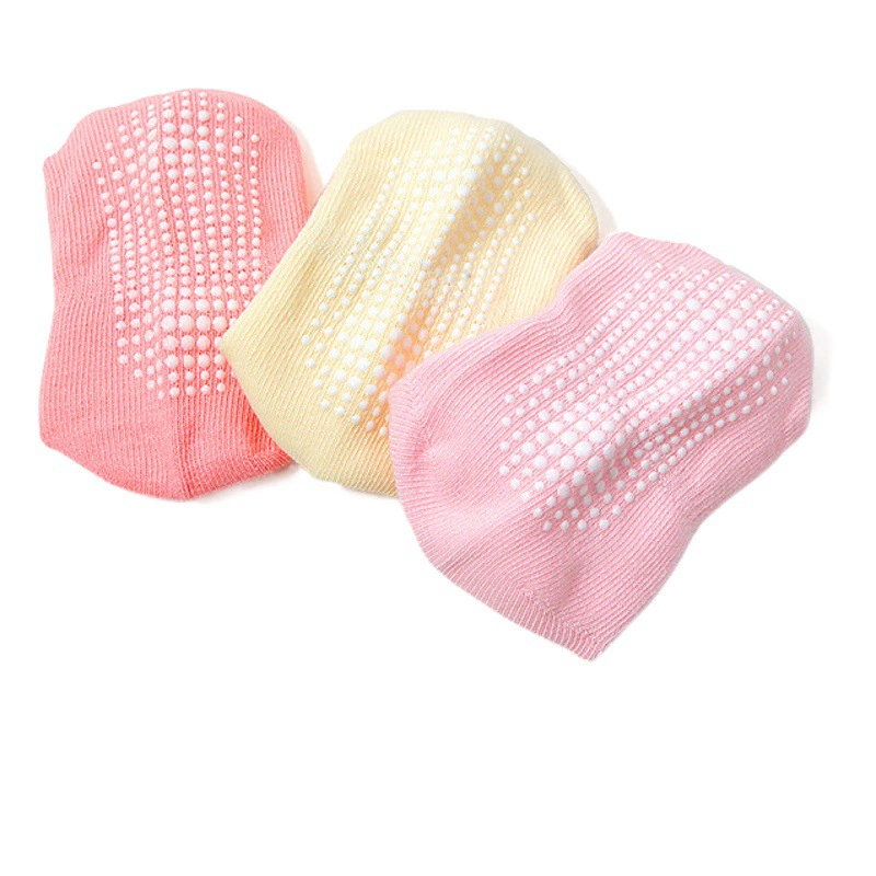 Весенне-летние однотонные Нескользящие Детские носки Amazon, детские носки, напольные носки, носки для маленьких лодок с защитой от падения, 1-3-5-7 лет