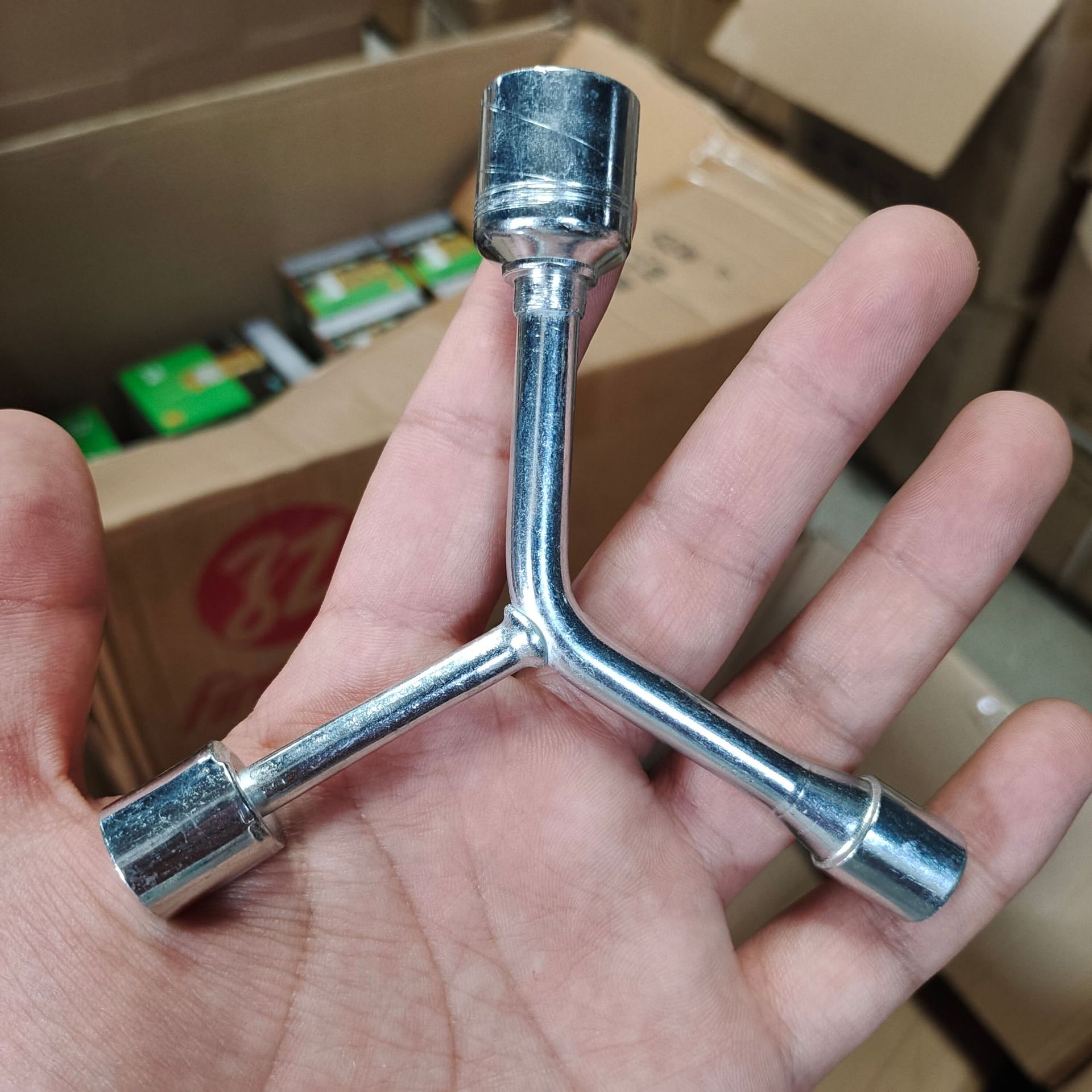 三叉扳手 两元店货源扳子工具 三套筒扳手五金工具批发