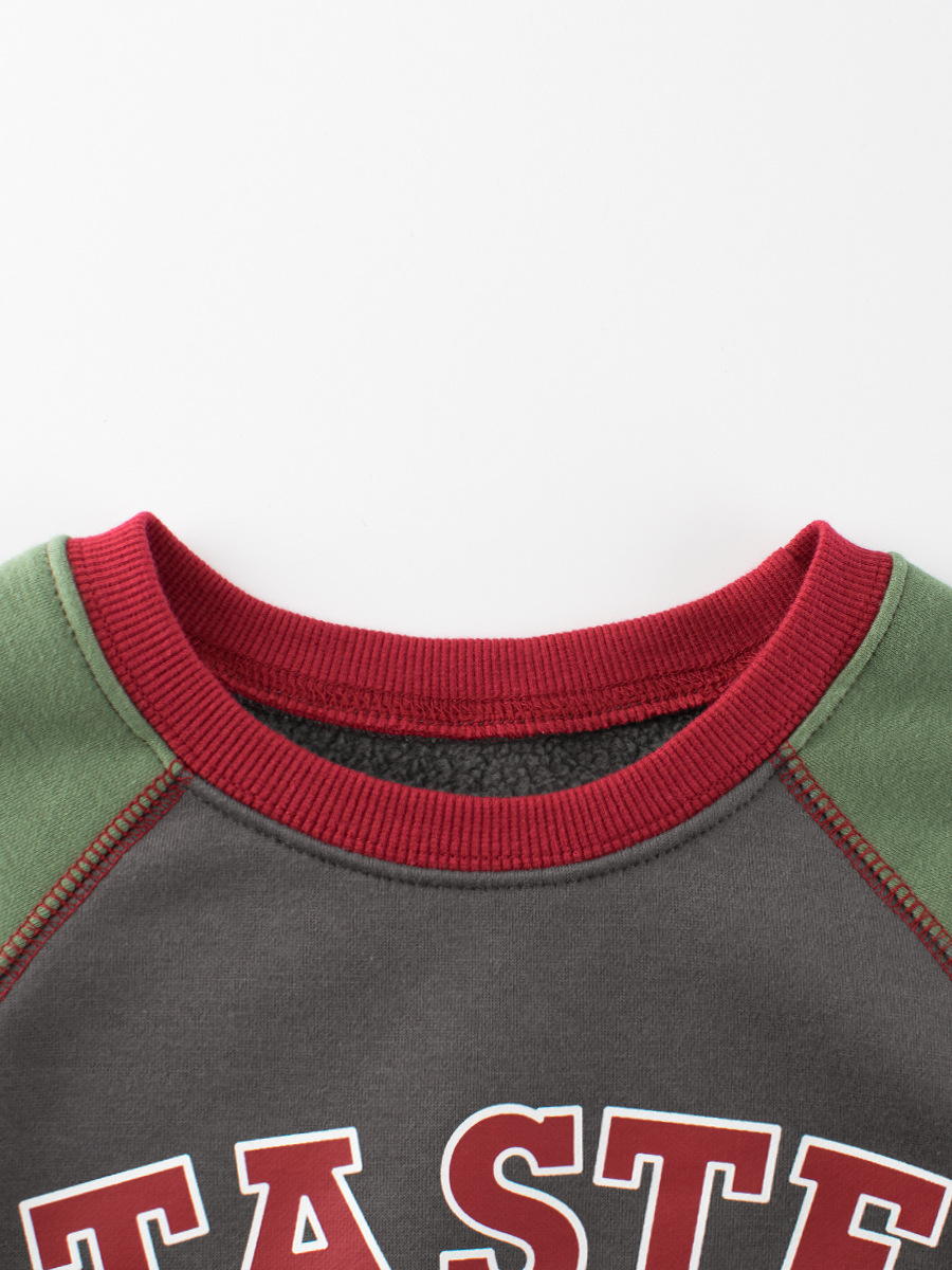 27kids suéter de ropa para niños coreanos marca de moda 2024 otoño e invierno niños pequeños y medianos vellón polar para niños ropa de bebé al por mayor