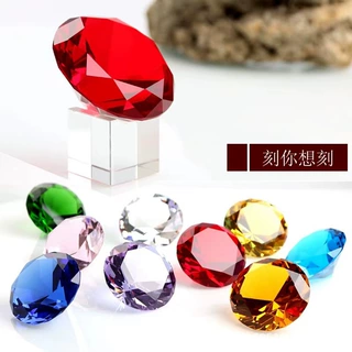 批发儿童水晶钻石彩色玻璃宝石家居装饰品摆件婚庆道具工艺品玩具