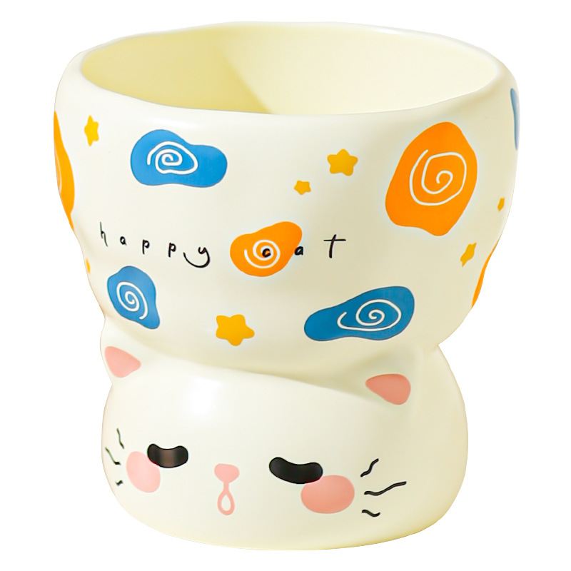 Taza de desayuno de leche de alto valor encantador taza de cerámica de pareja taza de oficina taza casual