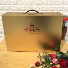 床上用品四件套礼盒家纺套件翻盖式包装盒手提箱可定 制加标