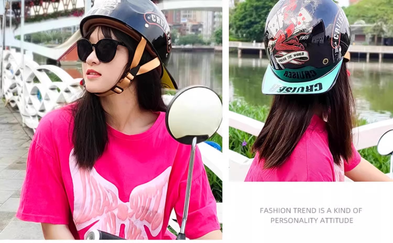 New National Standard 3C Certified Helmet for Women and Men Summer Electric Motorcycle Retro Baseball Cap Half Helmet Personalized Motorcycle Scoop Helmet