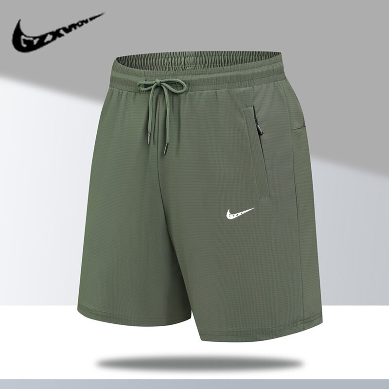2026 New Men's Summer Shorts, Loose Trendy Sports Five-Point Pants, Ice Silk Quick-Dry Casual Men's Mid-Length Pants, Cross-Border