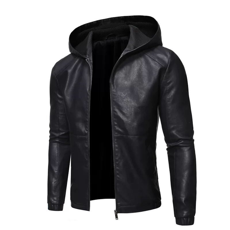 Demi-season fitted warm jacket with hood, Korean style
