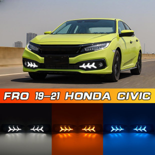 �m���19-21��ʮ��˼�����П� Honda Civic DRL���bLED���g��܇��