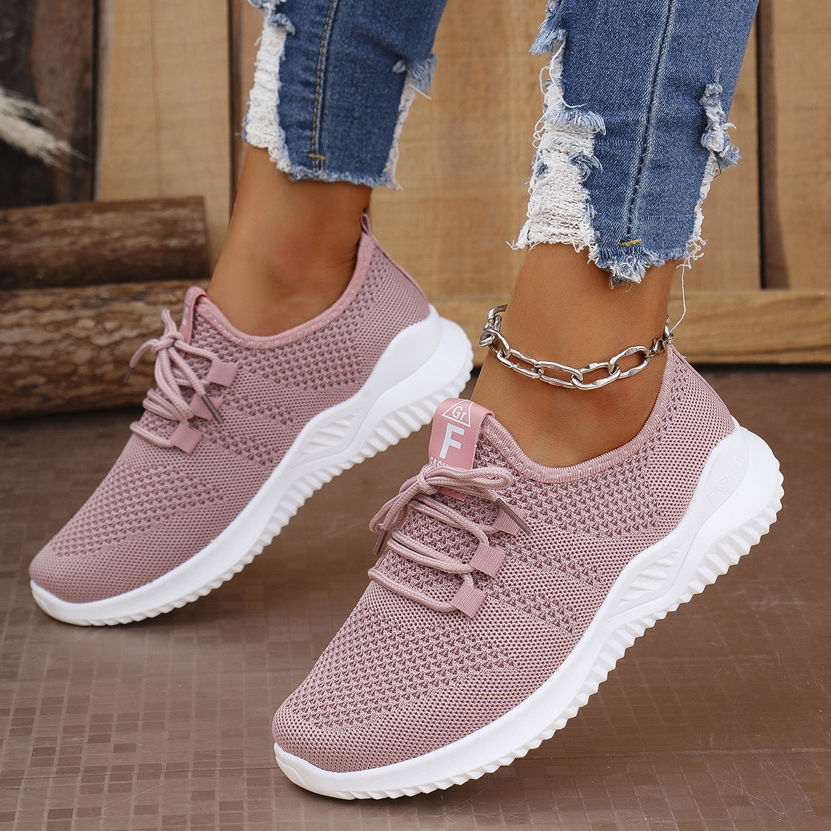Transfronterizos TEMU zapatos de carreras de mujer, zapatos de mujer transpirables, zapatos de suela suave, zapatos deportivos de mujer, cómodos y casuales, versátiles
