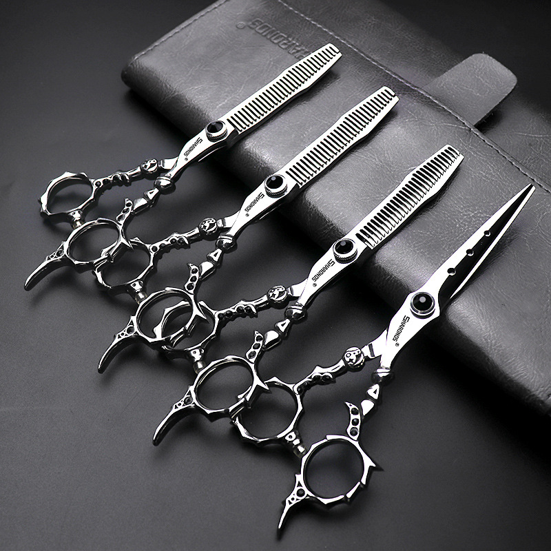 Livraison directe pour coiffeurs et barbiers, ciseaux à effiler droits et sans couture Design Canglang 6 pouces._voghion.com
