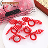 [red floral rabbit ears] 1 piece