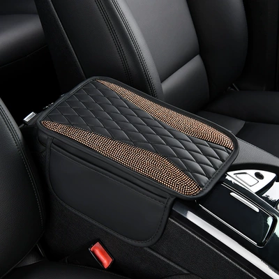 Armrest box pad, Diamond Car Armrest Box Pad