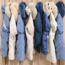 22冬季新款韓版羽絨服品牌折扣女裝批發專櫃撤櫃尾貨走份一手貨源